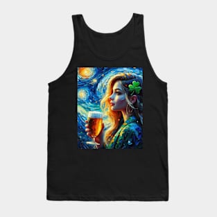 Irish Girl in Starry Night Tank Top